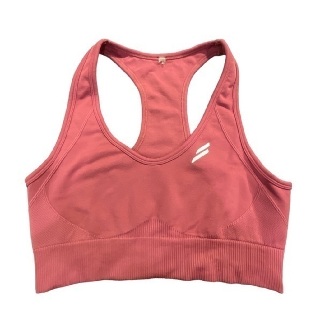 Doyoueven Dark Pink Racerback Sports Bra Athletic Athleisure Size Small EUC 1158